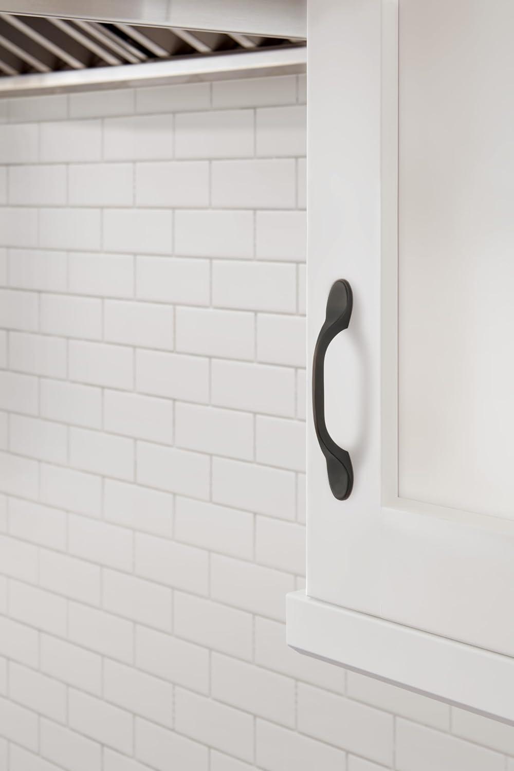 imageAmerock Cabinet Pull Matte Black 3 inch 76 mm CentertoCenter Ravino 1 Pack Drawer Pull Drawer Handle Cabinet HardwareOil Rubbed Bronze
