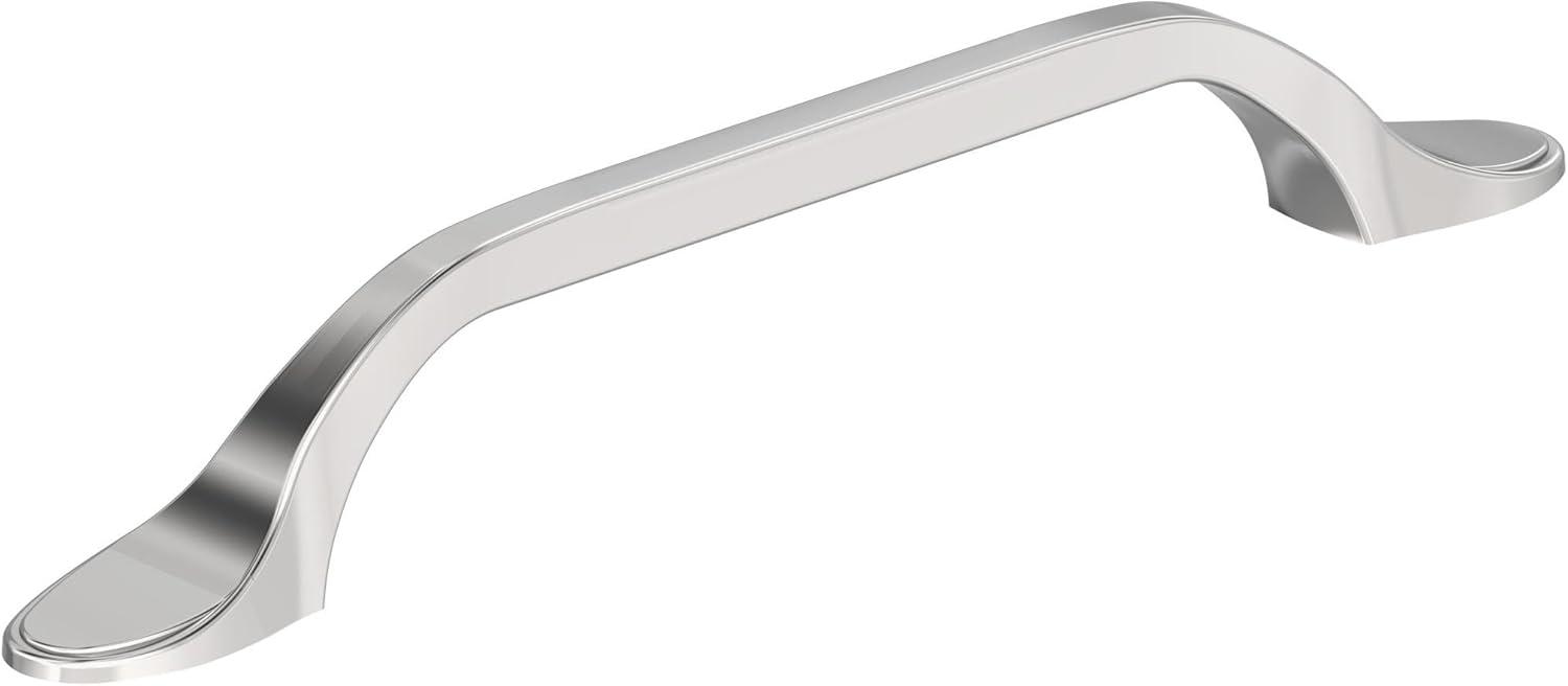 imageAmerock Cabinet Pull Matte Black 3 inch 76 mm CentertoCenter Ravino 1 Pack Drawer Pull Drawer Handle Cabinet HardwarePolished Chrome