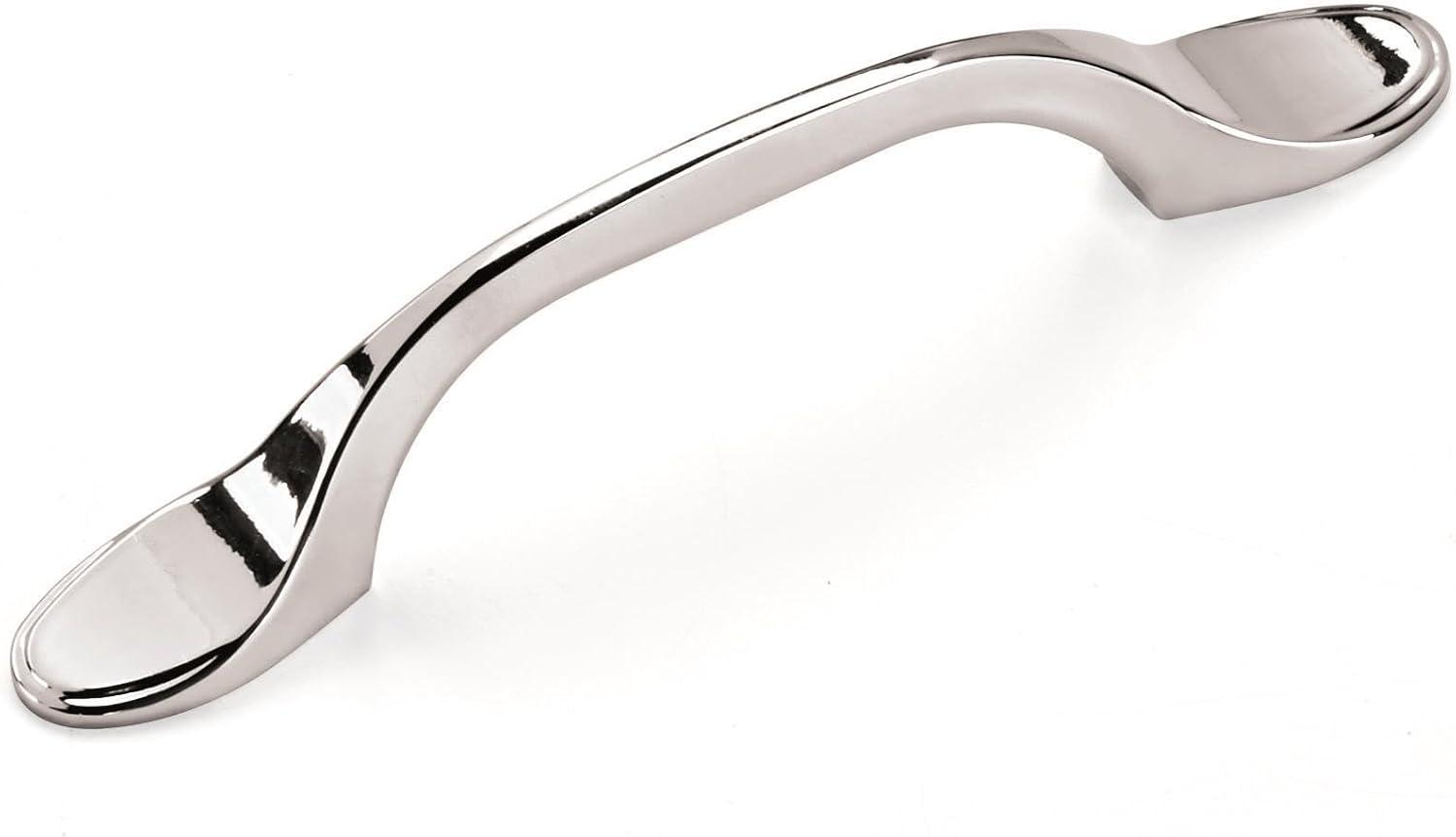 imageAmerock Cabinet Pull Matte Black 3 inch 76 mm CentertoCenter Ravino 1 Pack Drawer Pull Drawer Handle Cabinet HardwarePolished Chrome