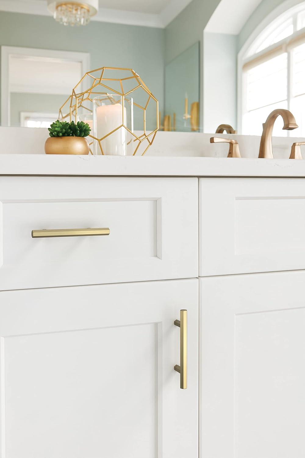 imageAmerock Cabinet Pull Matte Black 334 inch 96 mm CentertoCenter Caliber 1 Pack Drawer Pull Cabinet Handle Cabinet HardwareGolden Champagne