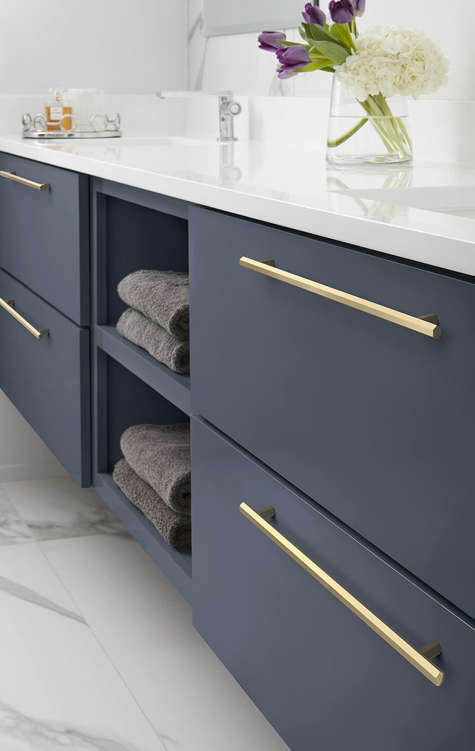 imageAmerock Cabinet Pull Matte Black 334 inch 96 mm CentertoCenter Caliber 1 Pack Drawer Pull Cabinet Handle Cabinet HardwareGolden Champagne