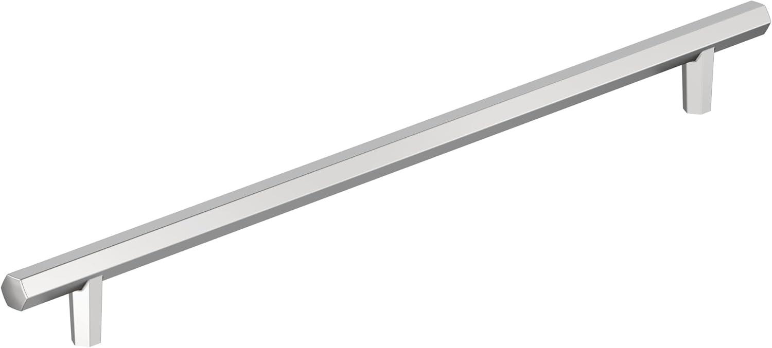 imageAmerock Cabinet Pull Matte Black 334 inch 96 mm CentertoCenter Caliber 1 Pack Drawer Pull Cabinet Handle Cabinet HardwarePolished Chrome