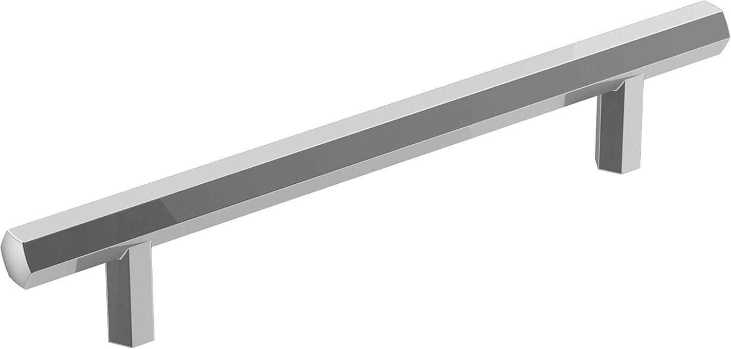 imageAmerock Cabinet Pull Matte Black 334 inch 96 mm CentertoCenter Caliber 1 Pack Drawer Pull Cabinet Handle Cabinet HardwarePolished Chrome