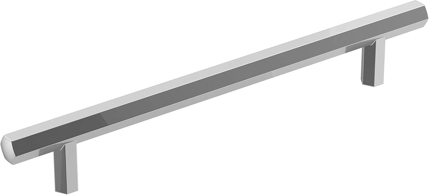 imageAmerock Cabinet Pull Matte Black 334 inch 96 mm CentertoCenter Caliber 1 Pack Drawer Pull Cabinet Handle Cabinet HardwarePolished Chrome