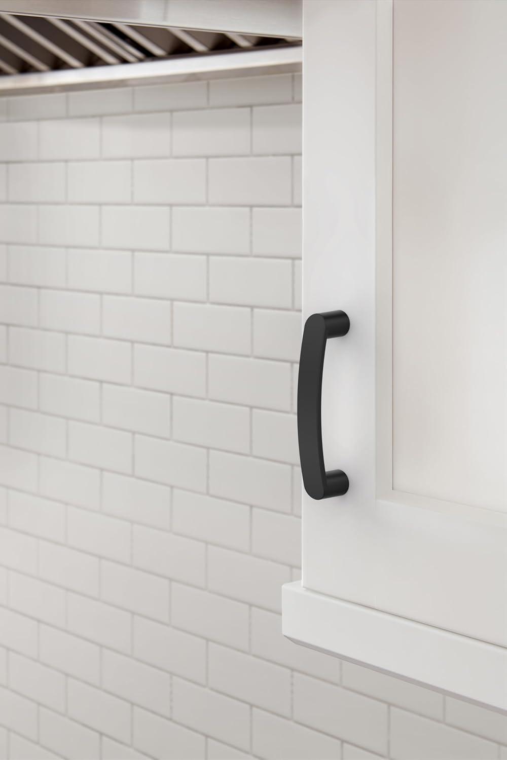 imageAmerock Cabinet Pull Matte Black 334 inch 96 mm CentertoCenter Rift 1 Pack Drawer Pull Cabinet Handle Cabinet HardwareMatte Black