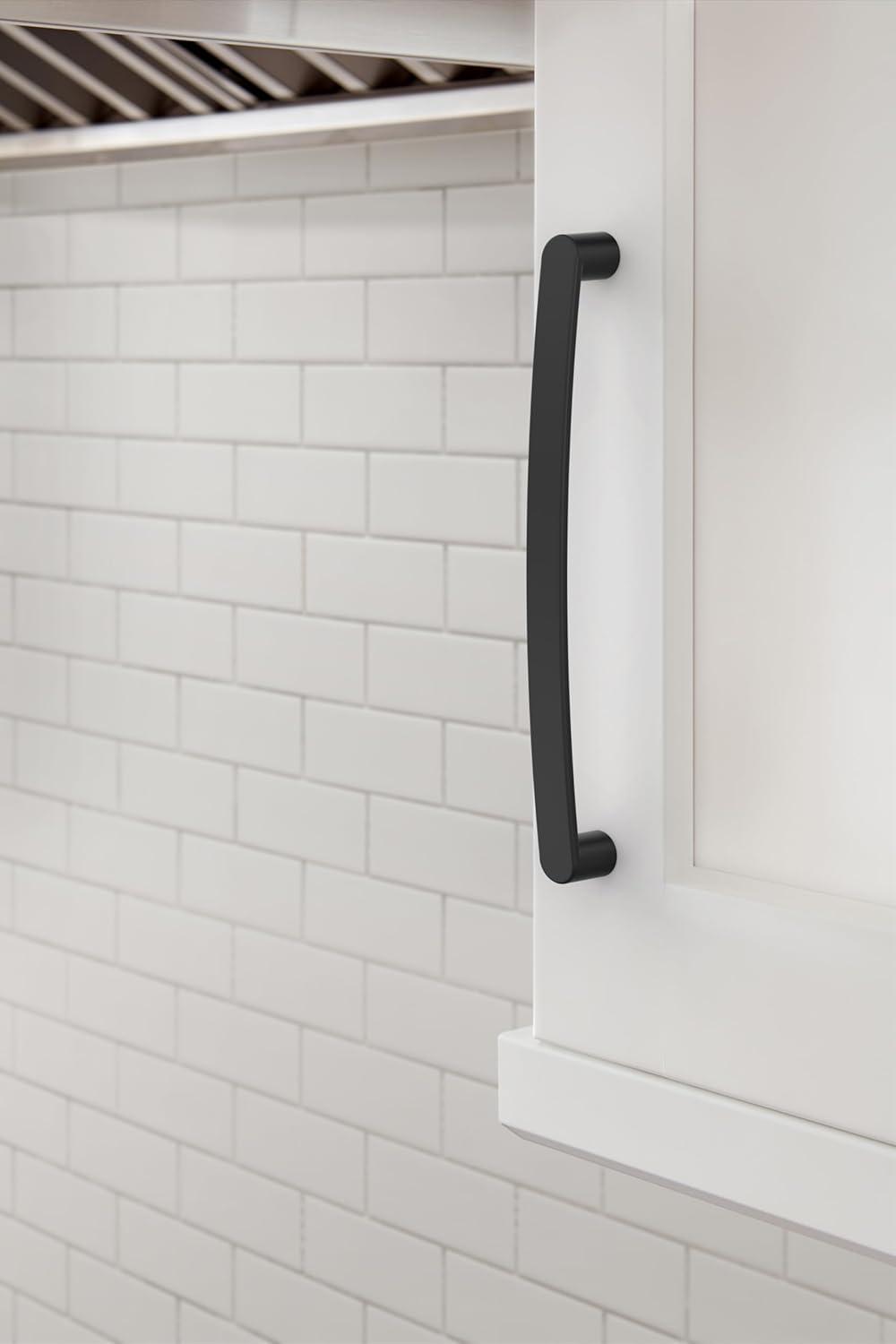 imageAmerock Cabinet Pull Matte Black 334 inch 96 mm CentertoCenter Rift 1 Pack Drawer Pull Cabinet Handle Cabinet HardwareMatte Black