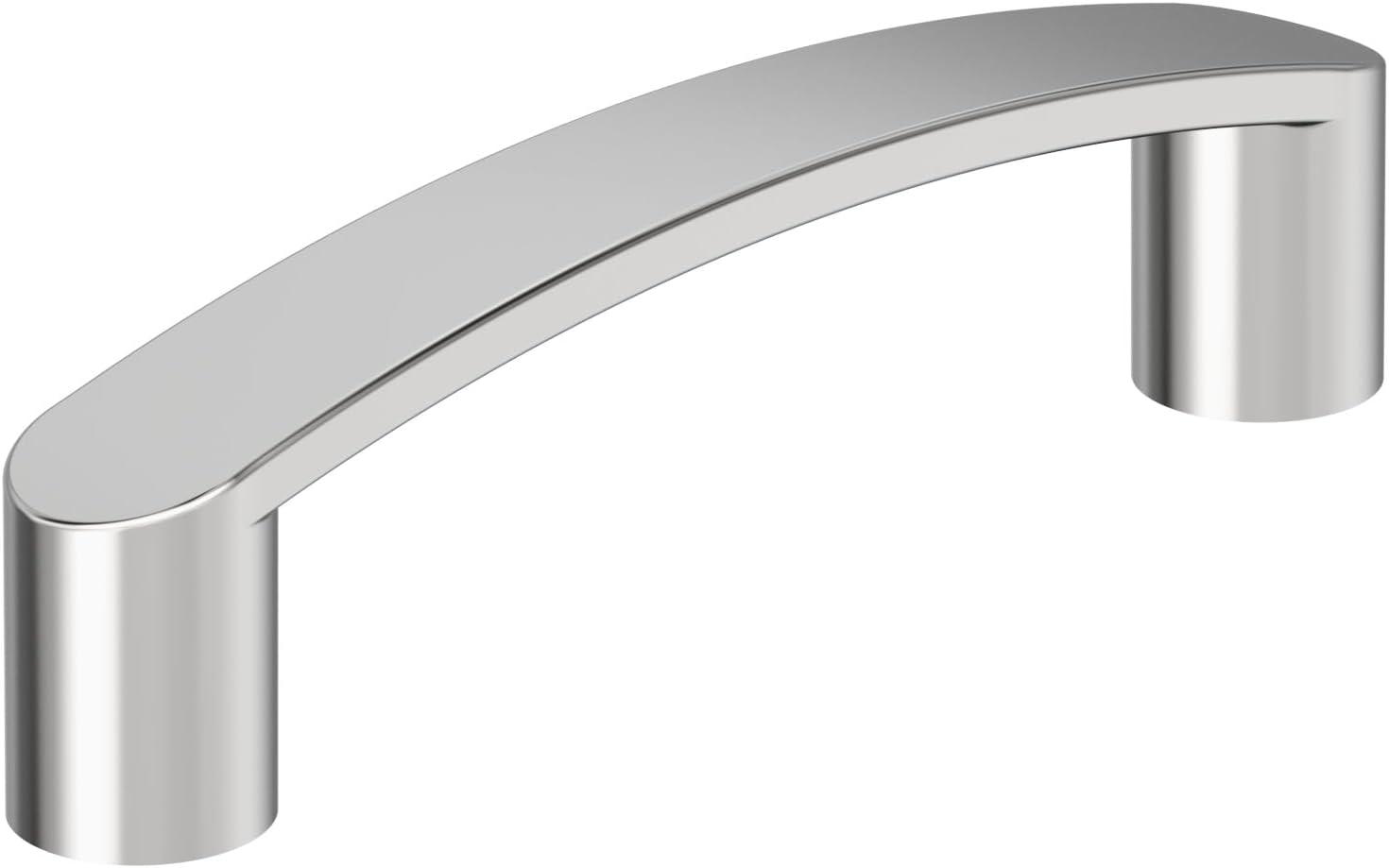 imageAmerock Cabinet Pull Matte Black 334 inch 96 mm CentertoCenter Rift 1 Pack Drawer Pull Cabinet Handle Cabinet HardwarePolished Chrome