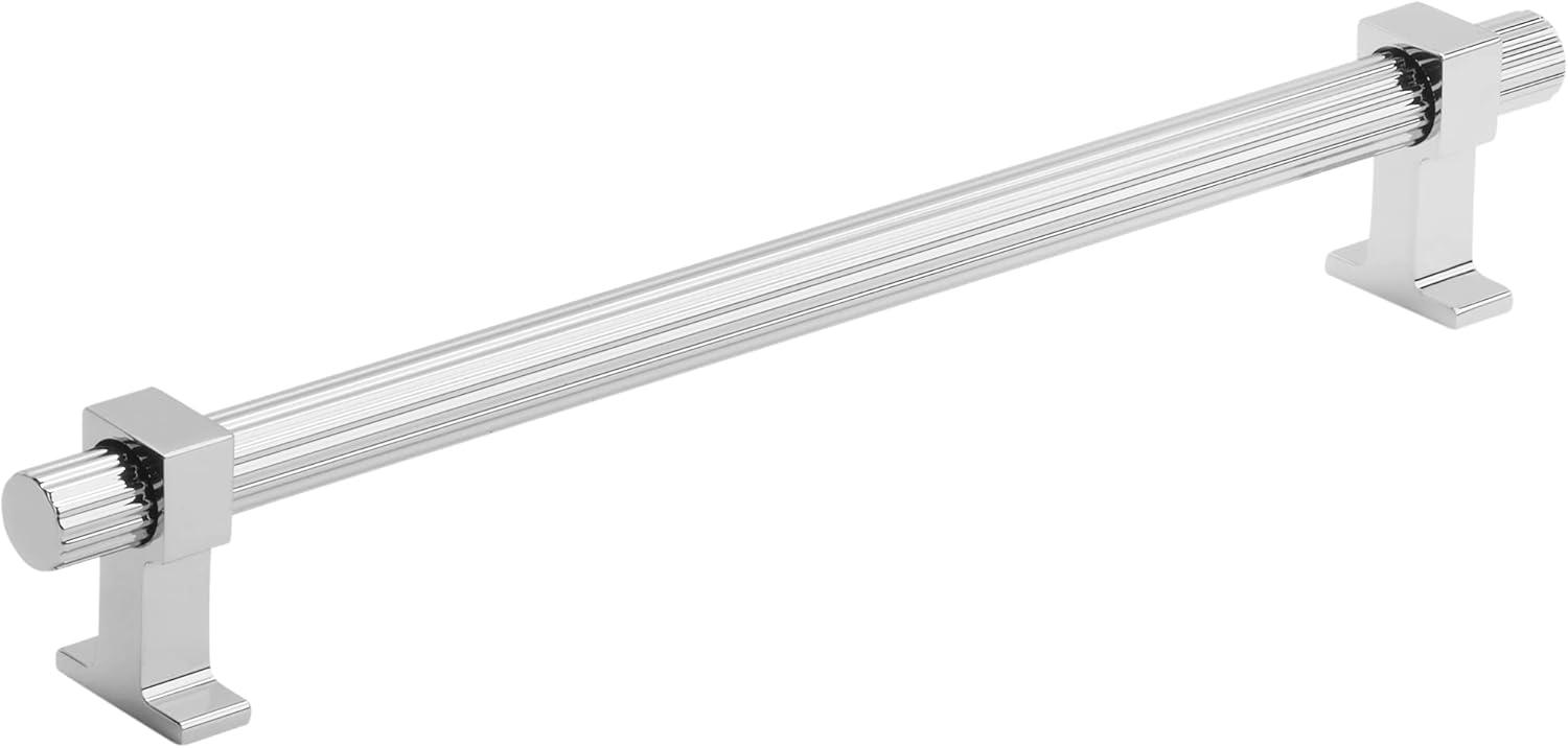 imageAmerock Cabinet Pull Matte Black 6516 inch 160 mm Center to Center Carrigan 1 Pack Drawer Pull Drawer Handle Cabinet HardwarePolished Chrome
