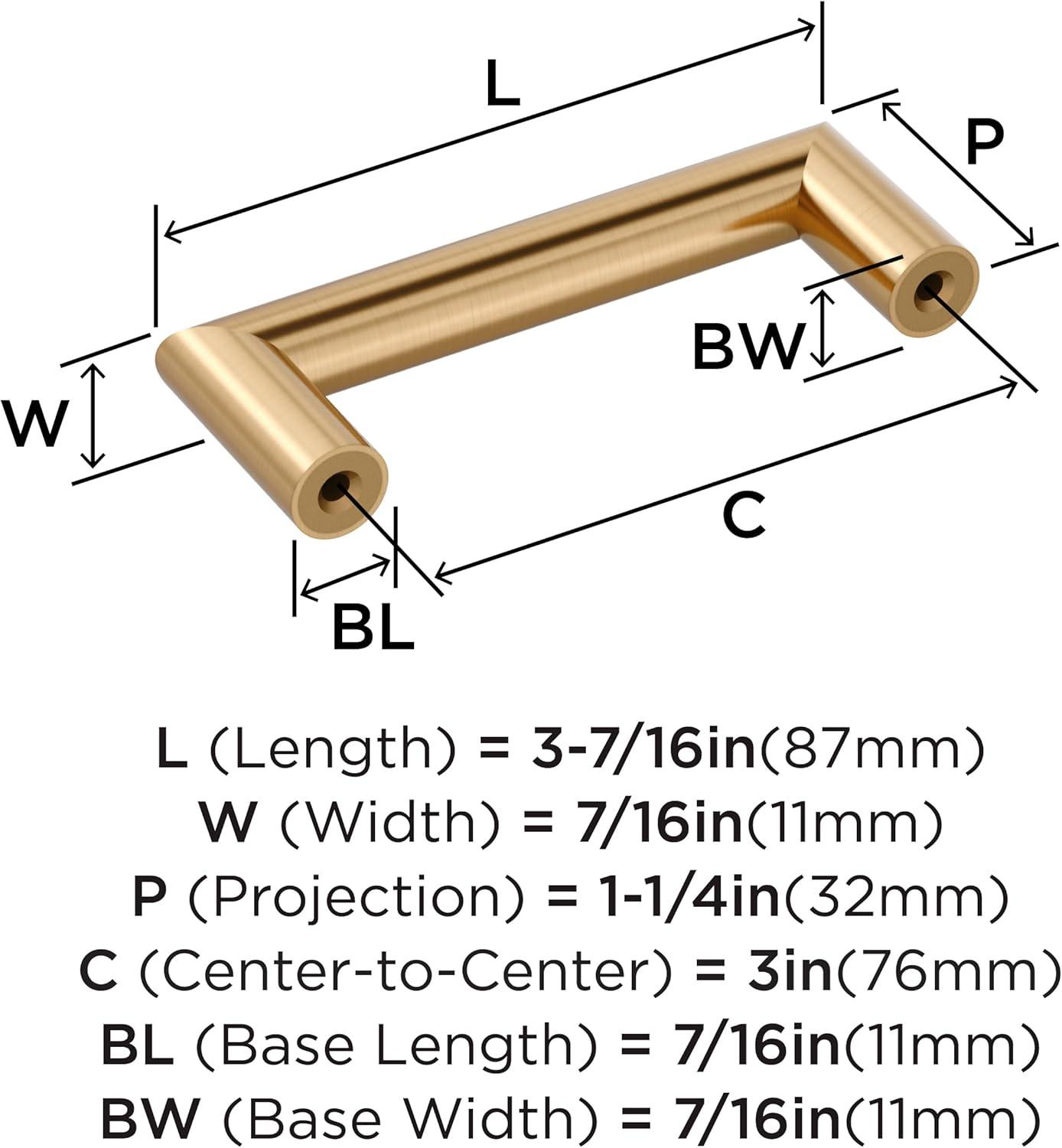 imageAmerock Cabinet Pull Matte Black 6516 inch 160 mm CentertoCenter Revolve 1 Pack Drawer Pull Cabinet Handle Cabinet HardwareChampagne Bronze