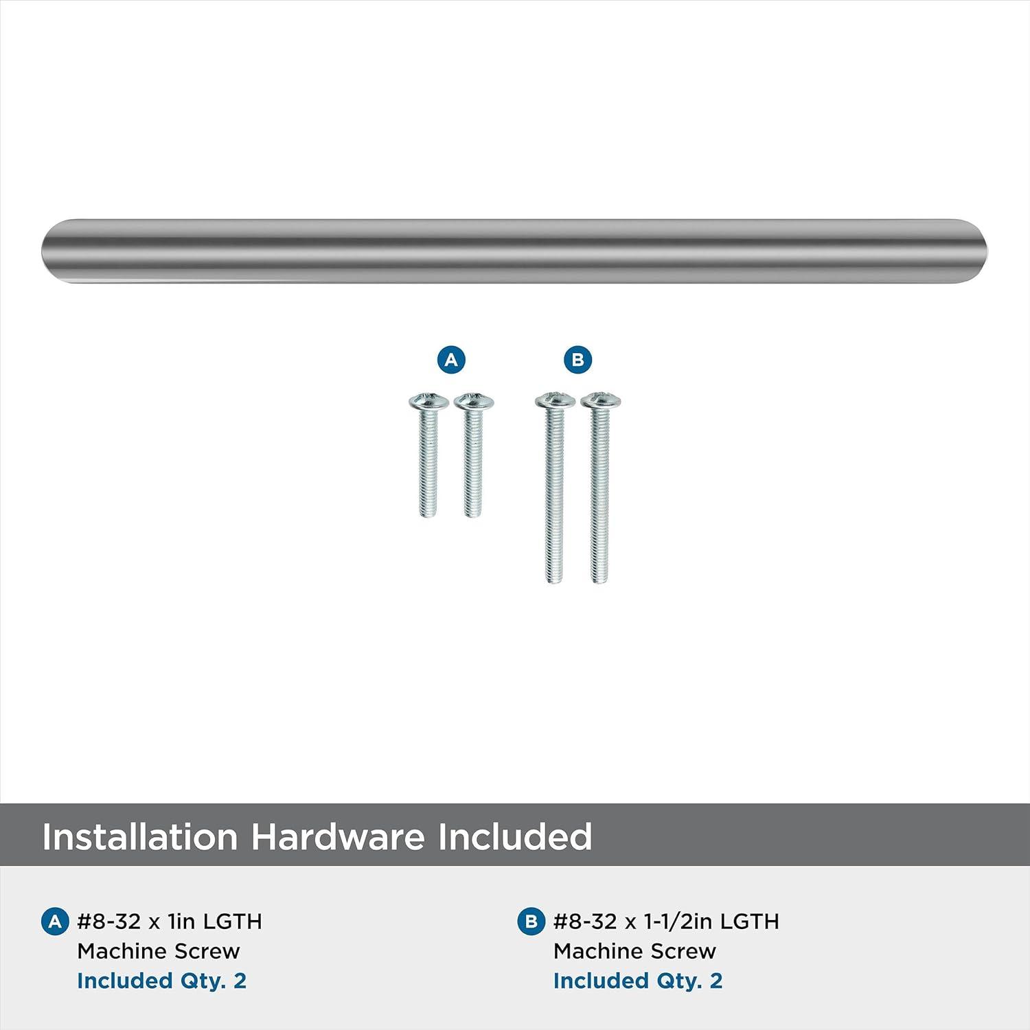 imageAmerock Cabinet Pull Matte Black 6516 inch 160 mm CentertoCenter Revolve 1 Pack Drawer Pull Cabinet Handle Cabinet HardwarePolished Chrome