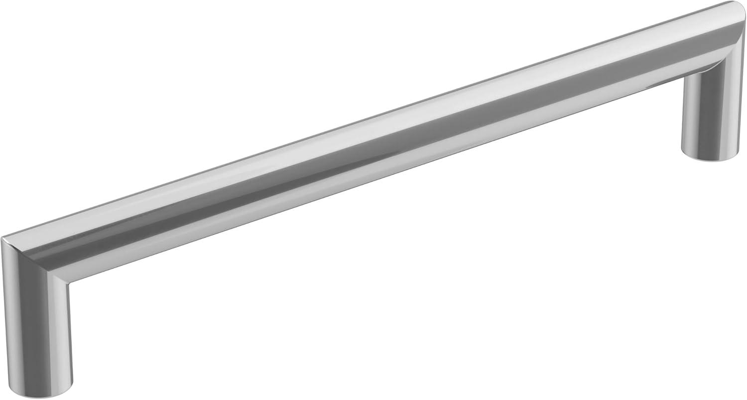 imageAmerock Cabinet Pull Matte Black 6516 inch 160 mm CentertoCenter Revolve 1 Pack Drawer Pull Cabinet Handle Cabinet HardwarePolished Chrome