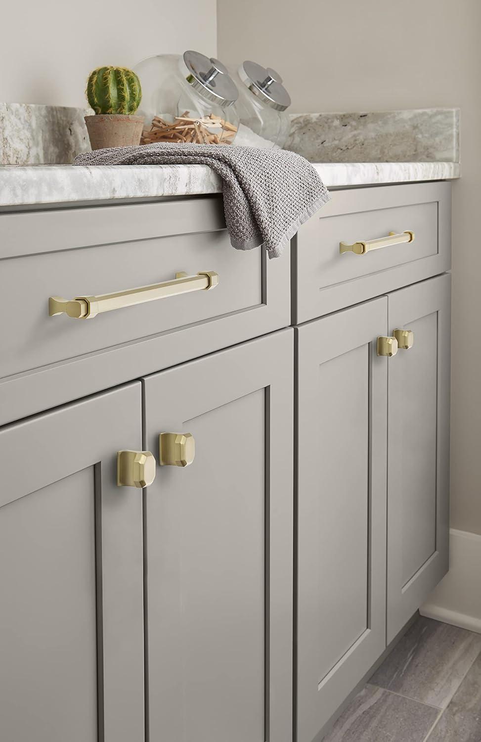 imageAmerock Cabinet Pull Matte Black 7916 inch 192 mm Center to Center Remington 1 Pack Drawer Pull Drawer Handle Cabinet HardwareMatte Gold