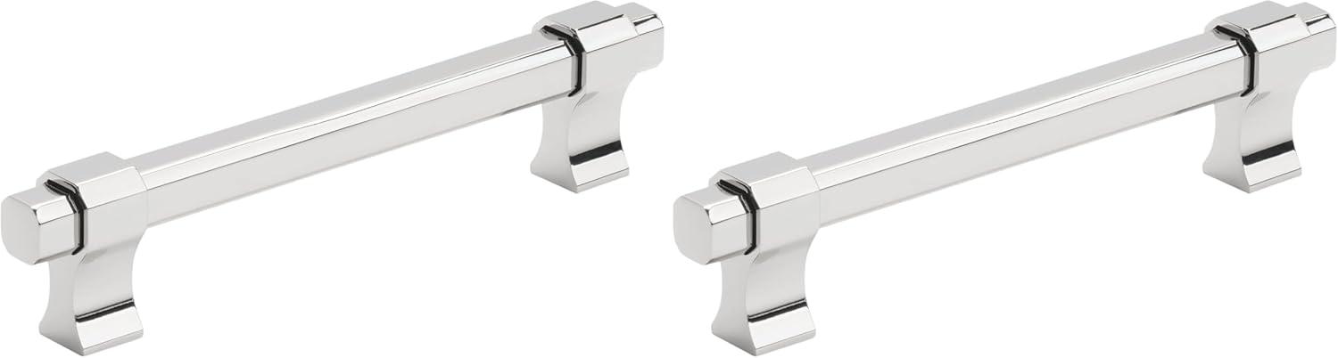 imageAmerock Cabinet Pull Matte Black 7916 inch 192 mm Center to Center Remington 1 Pack Drawer Pull Drawer Handle Cabinet HardwarePolished Chrome