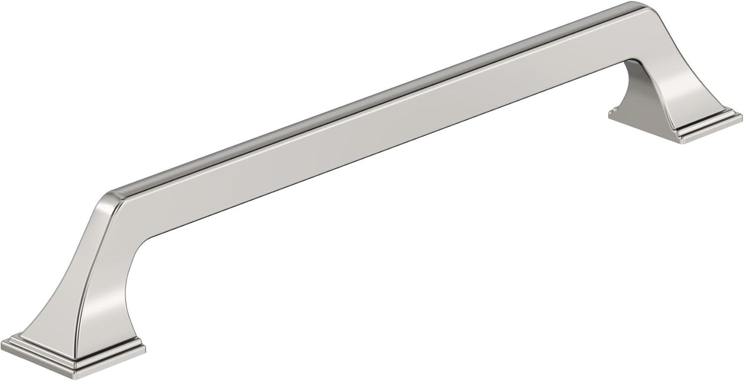 imageAmerock Cabinet Pull Matte Black 81316 inch 224 mm CentertoCenter Exceed 1 Pack Drawer Pull Cabinet Handle Cabinet HardwarePolished Nickel