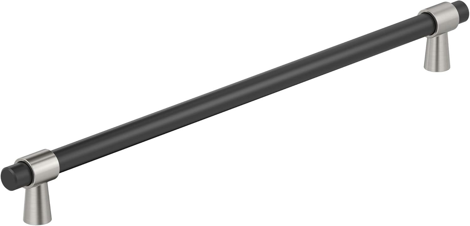 imageAmerock Cabinet Pull Matte BlackChampagne Bronze 334 inch 96 mm CentertoCenter Mergence 1 Pack Drawer Pull Cabinet Handle Cabinet HardwareMatte BlackSatin Nickel