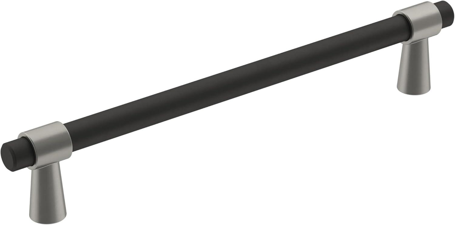 imageAmerock Cabinet Pull Matte BlackChampagne Bronze 334 inch 96 mm CentertoCenter Mergence 1 Pack Drawer Pull Cabinet Handle Cabinet HardwareMatte BlackSatin Nickel