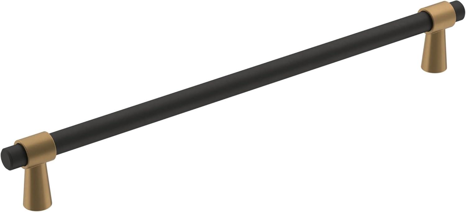 imageAmerock Cabinet Pull Matte BlackChampagne Bronze 334 inch 96 mm CentertoCenter Mergence 1 Pack Drawer Pull Cabinet Handle Cabinet HardwareMatte BlackChampagne Bronze