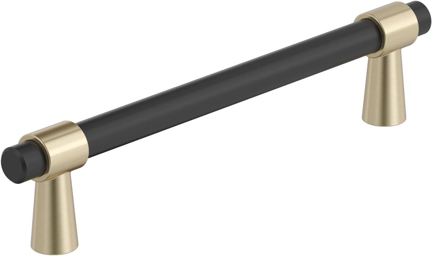 imageAmerock Cabinet Pull Matte BlackChampagne Bronze 334 inch 96 mm CentertoCenter Mergence 1 Pack Drawer Pull Cabinet Handle Cabinet HardwareMatte BlackGolden Champagne