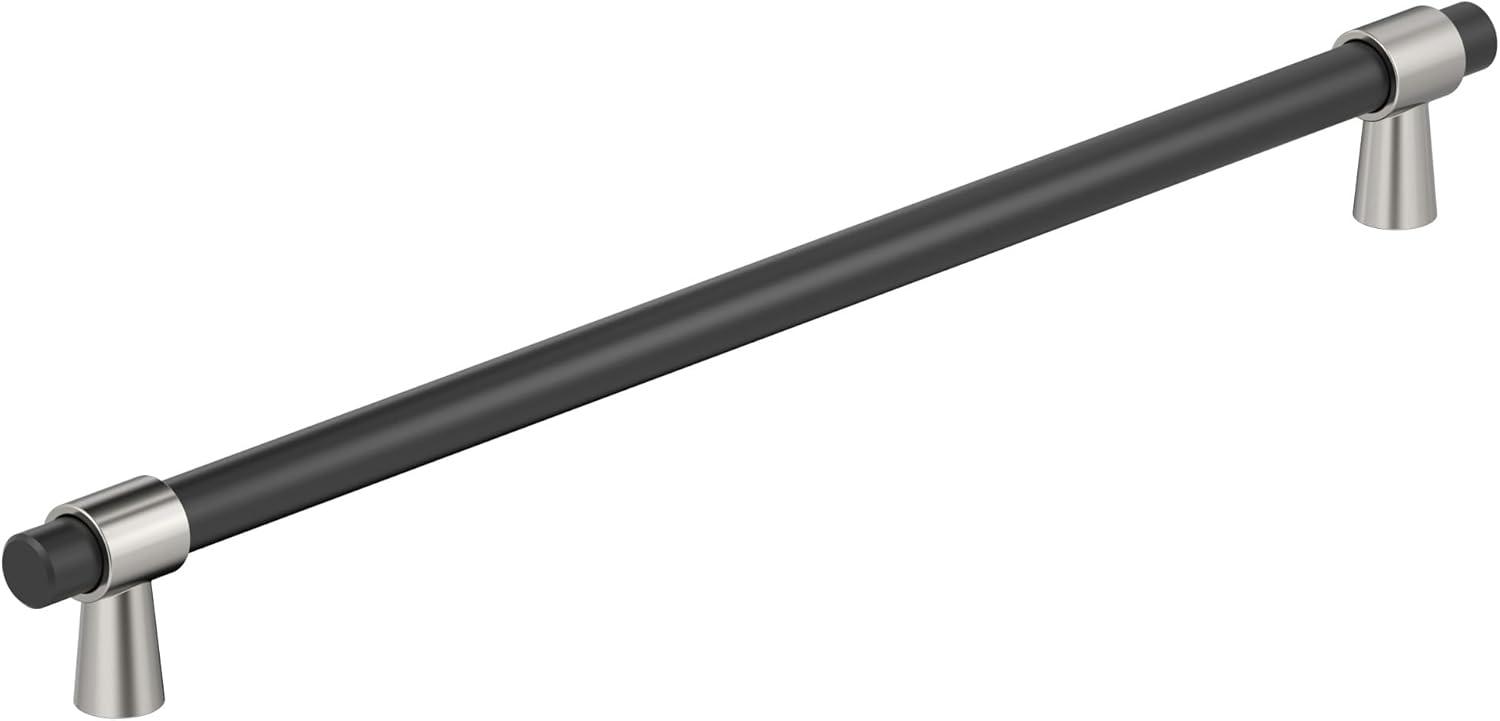 imageAmerock Cabinet Pull Matte BlackChampagne Bronze 334 inch 96 mm CentertoCenter Mergence 1 Pack Drawer Pull Cabinet Handle Cabinet HardwareMatte BlackPolished Nickel
