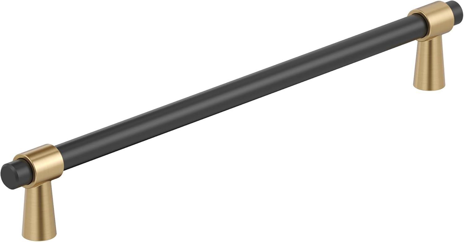 imageAmerock Cabinet Pull Matte BlackChampagne Bronze 334 inch 96 mm CentertoCenter Mergence 1 Pack Drawer Pull Cabinet Handle Cabinet HardwareMatte BlackChampagne Bronze