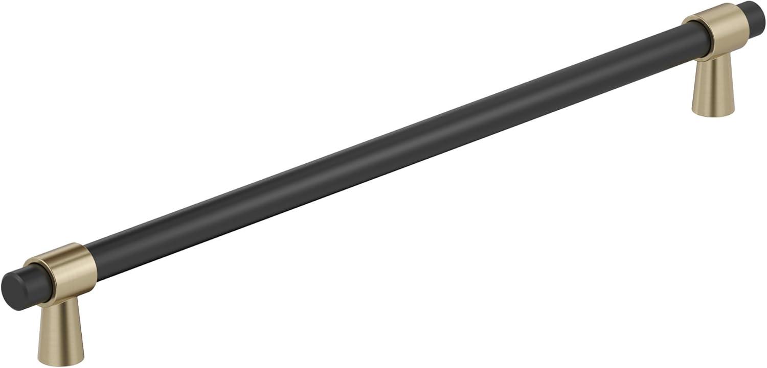imageAmerock Cabinet Pull Matte BlackChampagne Bronze 334 inch 96 mm CentertoCenter Mergence 1 Pack Drawer Pull Cabinet Handle Cabinet HardwareMatte BlackGolden Champagne
