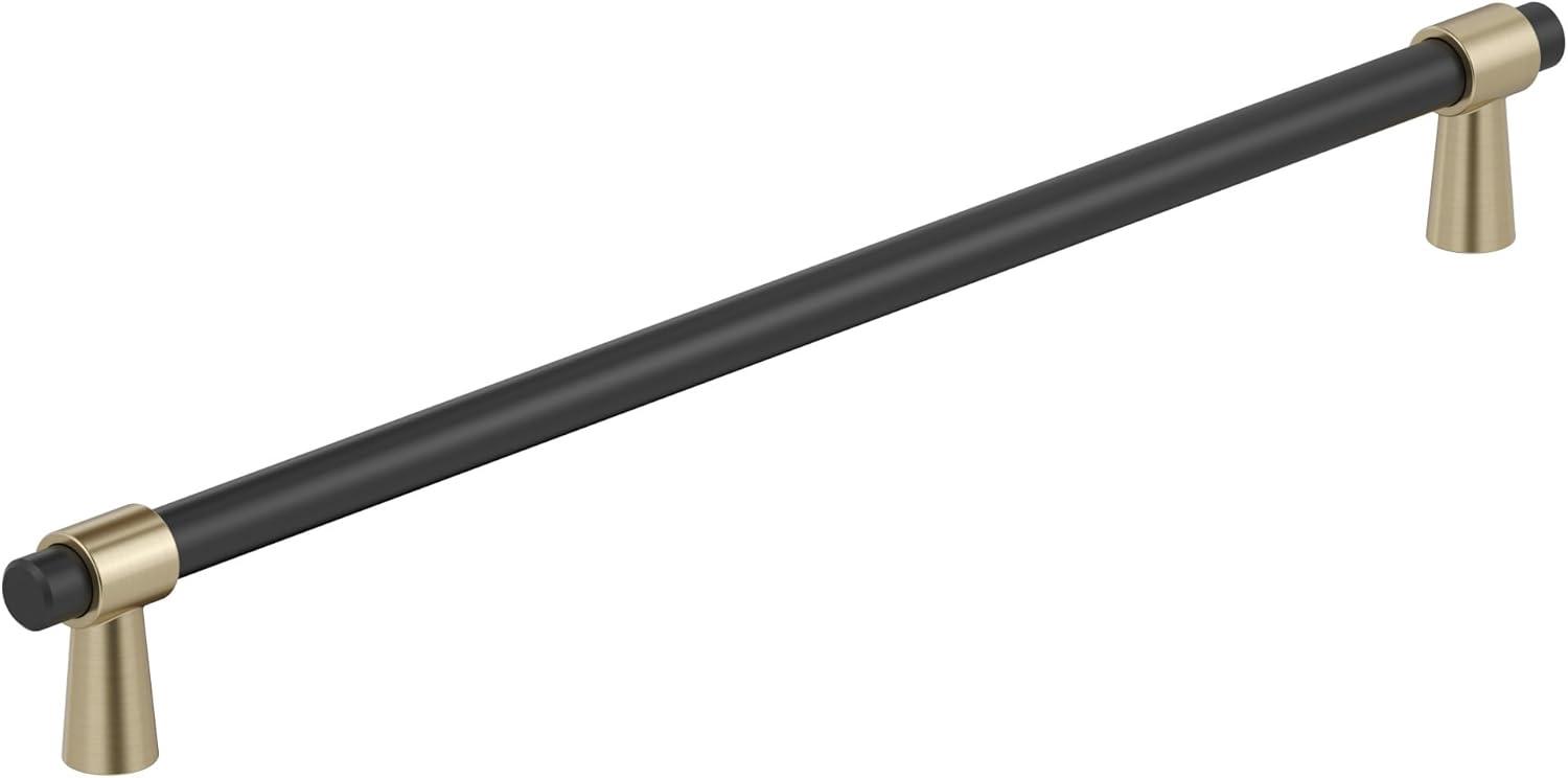 imageAmerock Cabinet Pull Matte BlackChampagne Bronze 334 inch 96 mm CentertoCenter Mergence 1 Pack Drawer Pull Cabinet Handle Cabinet HardwareMatte BlackGolden Champagne