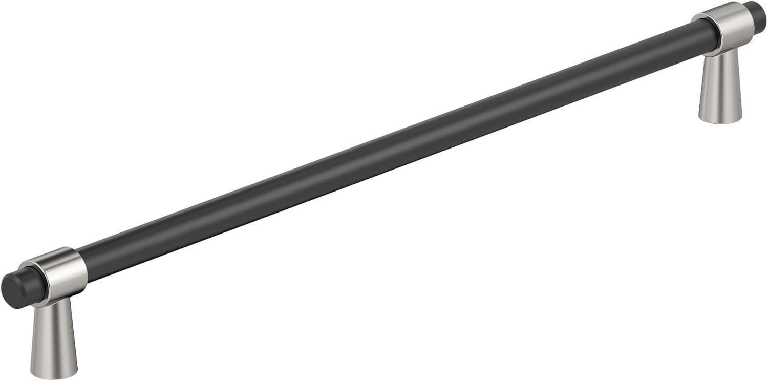 imageAmerock Cabinet Pull Matte BlackChampagne Bronze 334 inch 96 mm CentertoCenter Mergence 1 Pack Drawer Pull Cabinet Handle Cabinet HardwareMatte BlackPolished Nickel