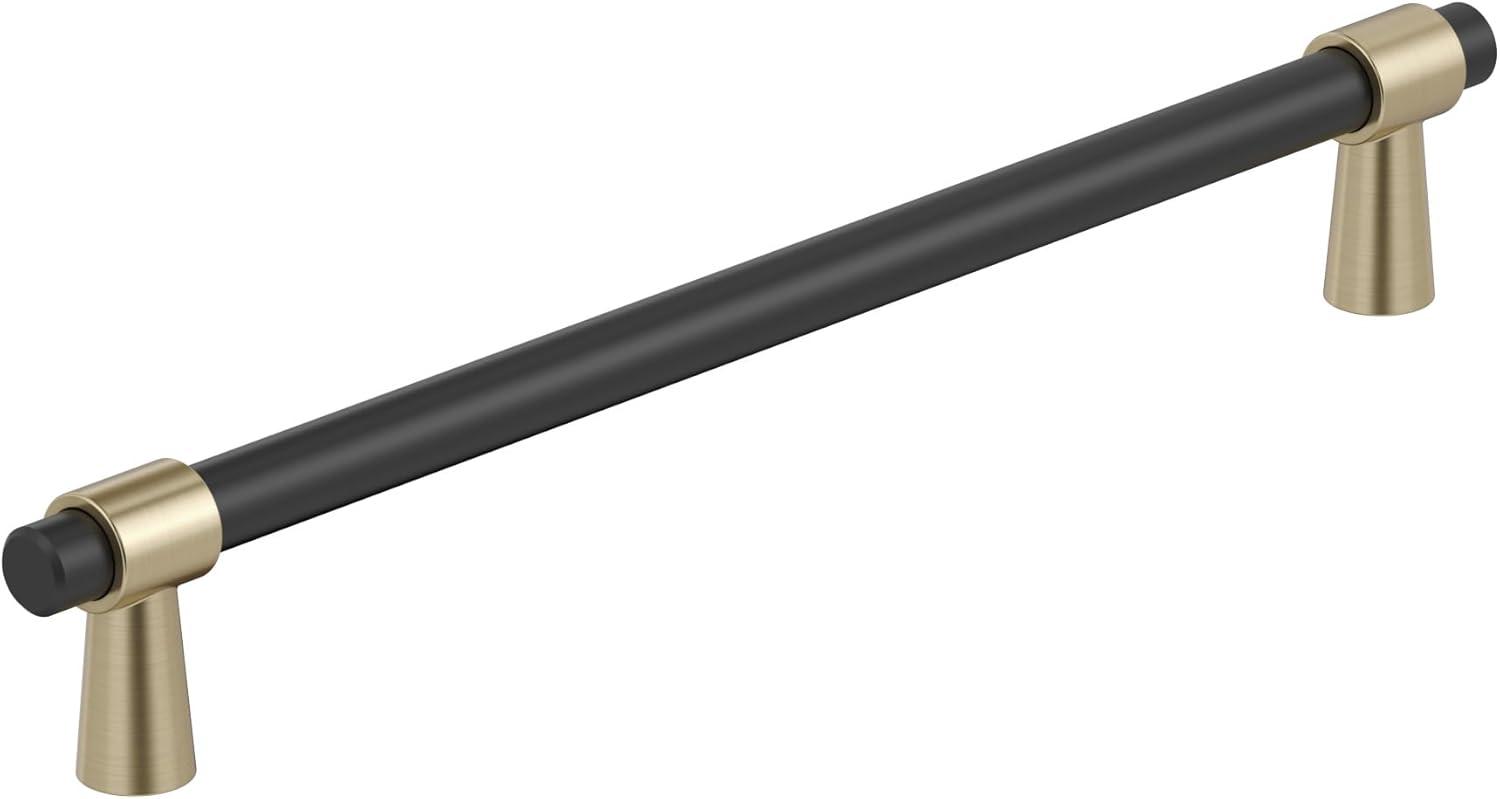 imageAmerock Cabinet Pull Matte BlackChampagne Bronze 334 inch 96 mm CentertoCenter Mergence 1 Pack Drawer Pull Cabinet Handle Cabinet HardwareMatte BlackGolden Champagne