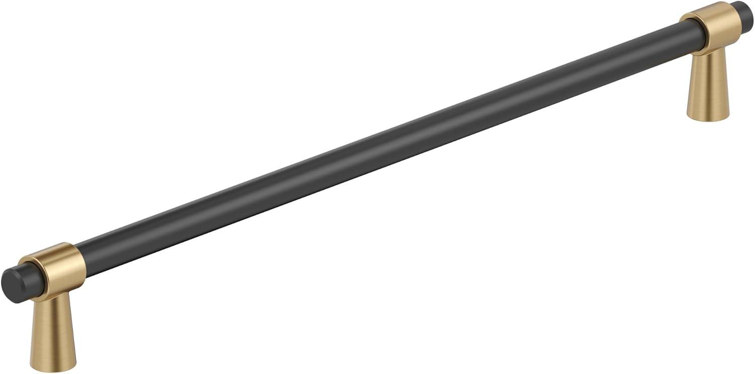 imageAmerock Cabinet Pull Matte BlackChampagne Bronze 334 inch 96 mm CentertoCenter Mergence 1 Pack Drawer Pull Cabinet Handle Cabinet HardwareMatte BlackChampagne Bronze