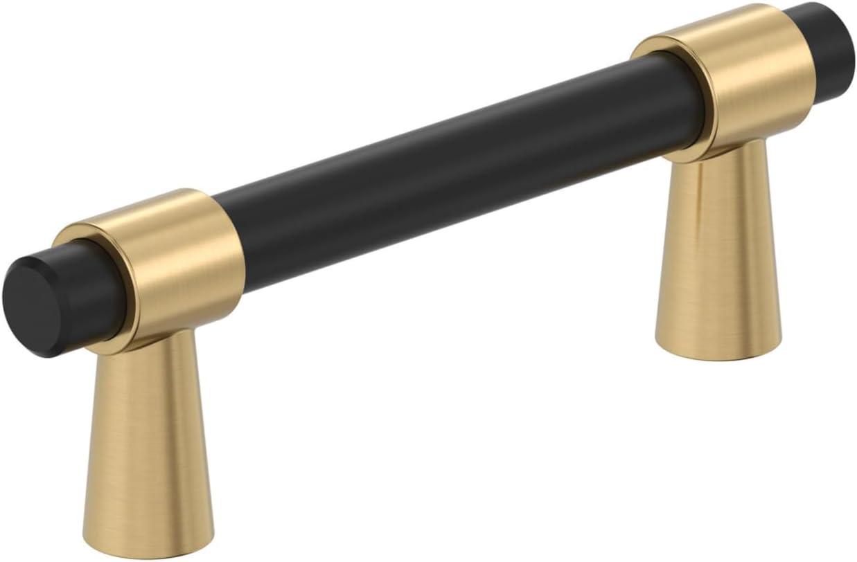 imageAmerock Cabinet Pull Matte BlackChampagne Bronze 334 inch 96 mm CentertoCenter Mergence 1 Pack Drawer Pull Cabinet Handle Cabinet HardwareMatte BlackChampagne Bronze