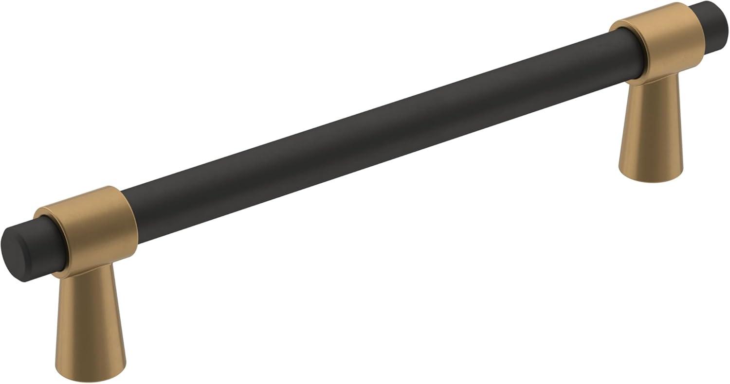 imageAmerock Cabinet Pull Matte BlackChampagne Bronze 334 inch 96 mm CentertoCenter Mergence 1 Pack Drawer Pull Cabinet Handle Cabinet HardwareMatte BlackChampagne Bronze