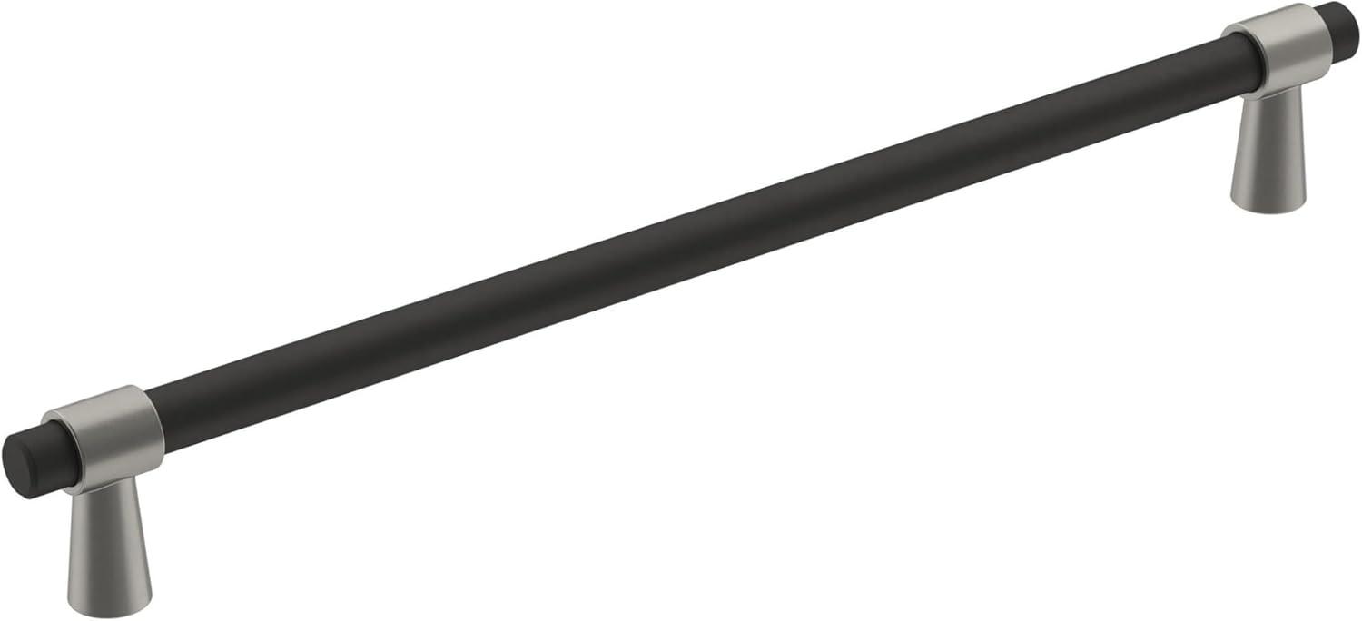 imageAmerock Cabinet Pull Matte BlackChampagne Bronze 334 inch 96 mm CentertoCenter Mergence 1 Pack Drawer Pull Cabinet Handle Cabinet HardwareMatte BlackSatin Nickel