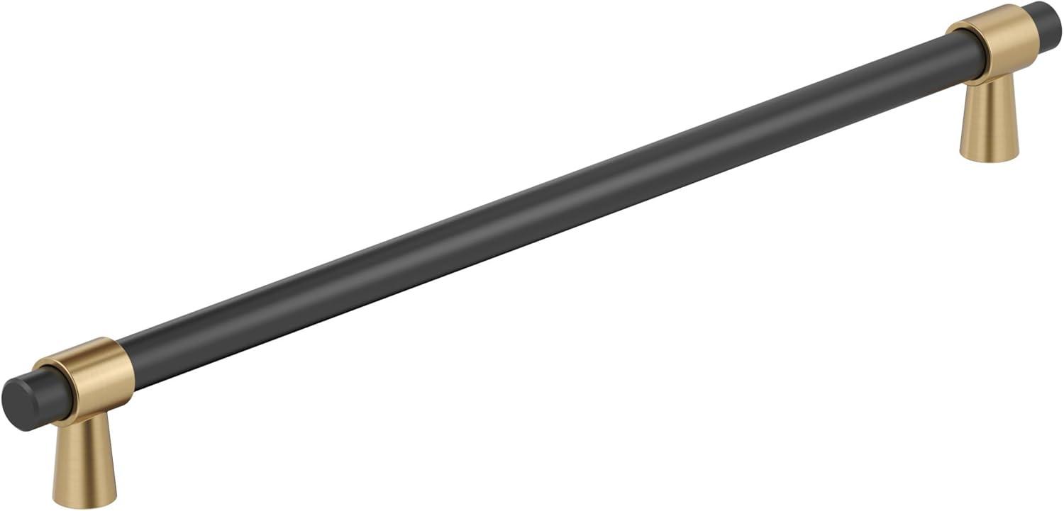 imageAmerock Cabinet Pull Matte BlackChampagne Bronze 334 inch 96 mm CentertoCenter Mergence 1 Pack Drawer Pull Cabinet Handle Cabinet HardwareMatte BlackChampagne Bronze