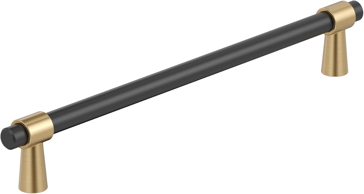imageAmerock Cabinet Pull Matte BlackChampagne Bronze 334 inch 96 mm CentertoCenter Mergence 1 Pack Drawer Pull Cabinet Handle Cabinet HardwareMatte BlackChampagne Bronze