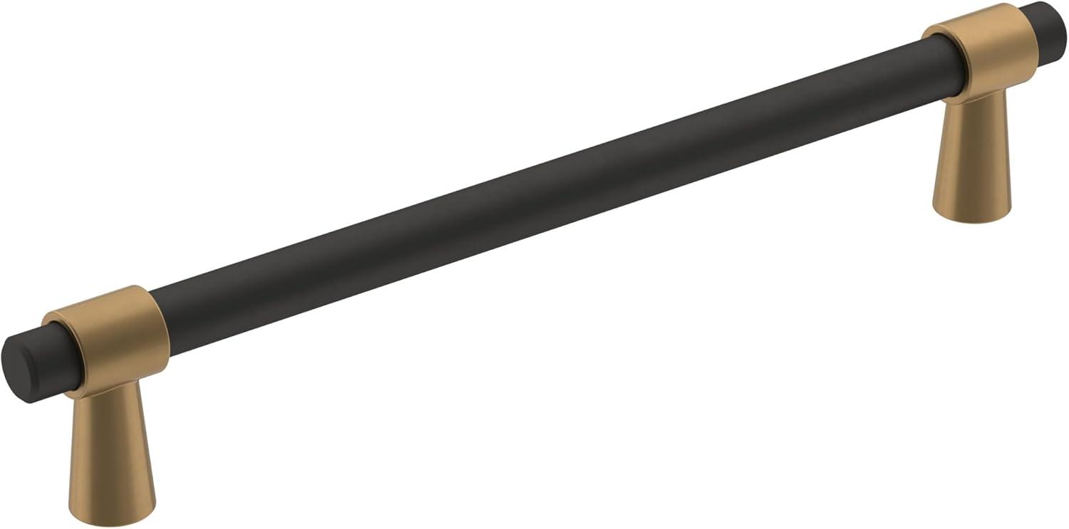 imageAmerock Cabinet Pull Matte BlackChampagne Bronze 334 inch 96 mm CentertoCenter Mergence 1 Pack Drawer Pull Cabinet Handle Cabinet HardwareMatte BlackChampagne Bronze