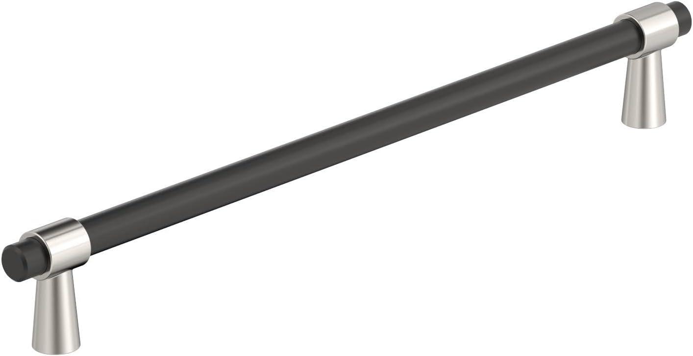 imageAmerock Cabinet Pull Matte BlackChampagne Bronze 334 inch 96 mm CentertoCenter Mergence 1 Pack Drawer Pull Cabinet Handle Cabinet HardwareMatte BlackPolished Nickel