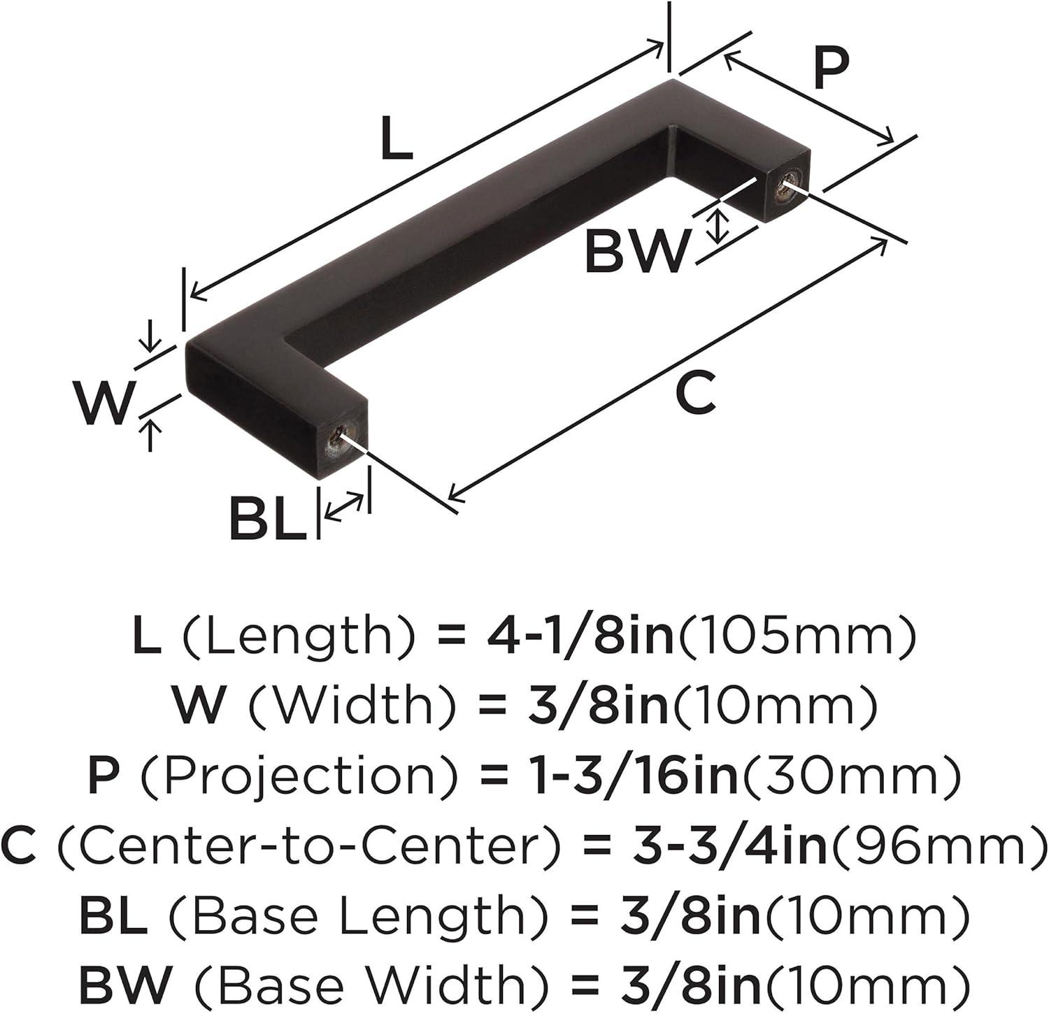 imageAmerock Cabinet Pull Oil Rubbed Bronze 334 inch 96 mm Center to Center Monument 1 Pack Drawer Pull Drawer Handle Cabinet Hardware