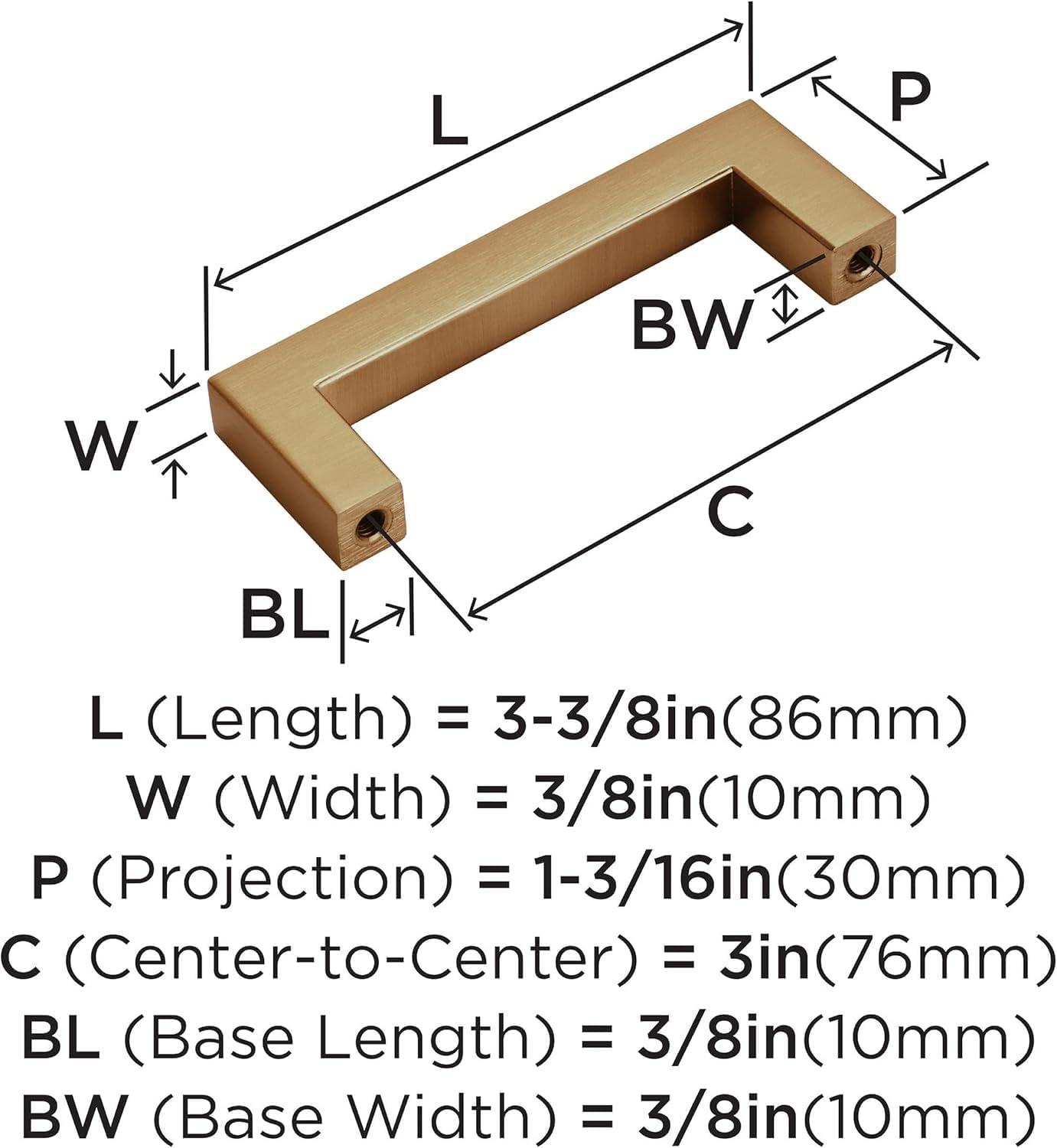 imageAmerock Cabinet Pull Oil Rubbed Bronze 81316 inch 224 mm CentertoCenter Monument 1 Pack Drawer Pull Cabinet Handle Cabinet HardwareChampagne Bronze