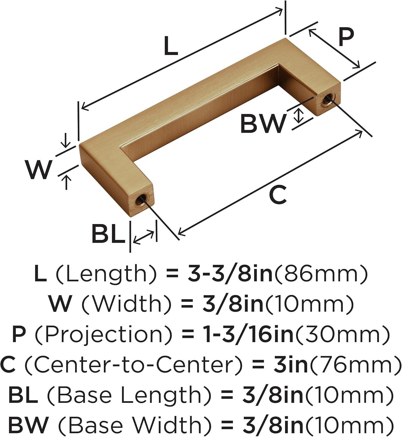 imageAmerock Cabinet Pull Oil Rubbed Bronze 81316 inch 224 mm CentertoCenter Monument 1 Pack Drawer Pull Cabinet Handle Cabinet HardwareChampagne Bronze