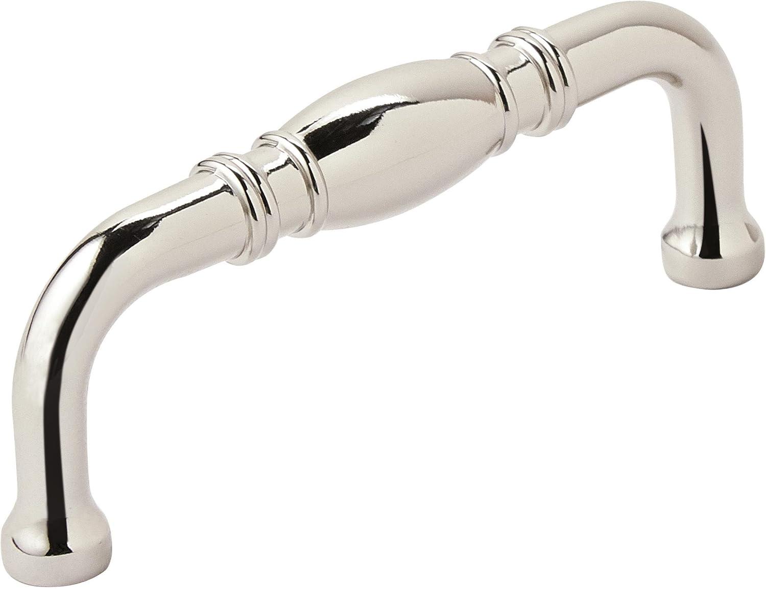 imageAmerock Cabinet Pull Polished Chrome 3 inch 76 mm Center to Center Granby 1 Pack Drawer Pull Drawer Handle Cabinet HardwarePolished Nickel