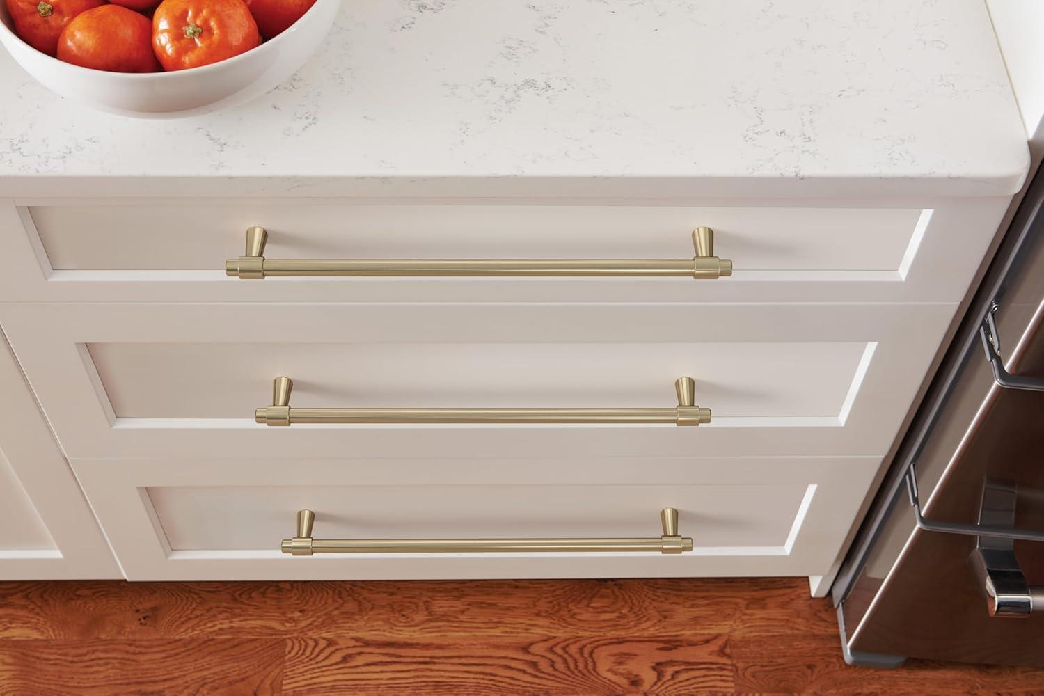 imageAmerock Cabinet Pull Polished Chrome 5116 inch 128 mm CentertoCenter Destine 1 Pack Drawer Pull Cabinet Handle Cabinet HardwareGolden Champagne