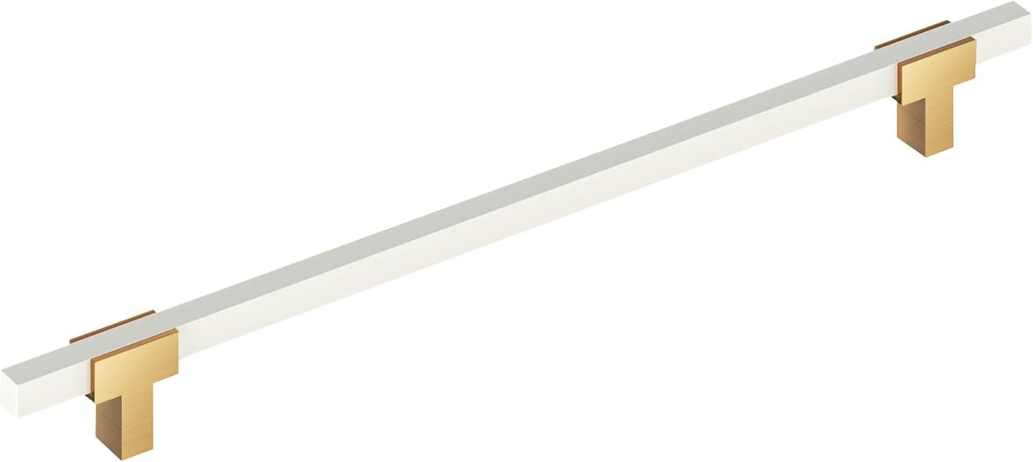 imageAmerock Cabinet Pull Polished ChromeBlack Chrome 10116 inch 256 mm Center to Center Urbanite 1 Pack Drawer Pull Drawer Handle Cabinet HardwareChampagne BronzeWhite