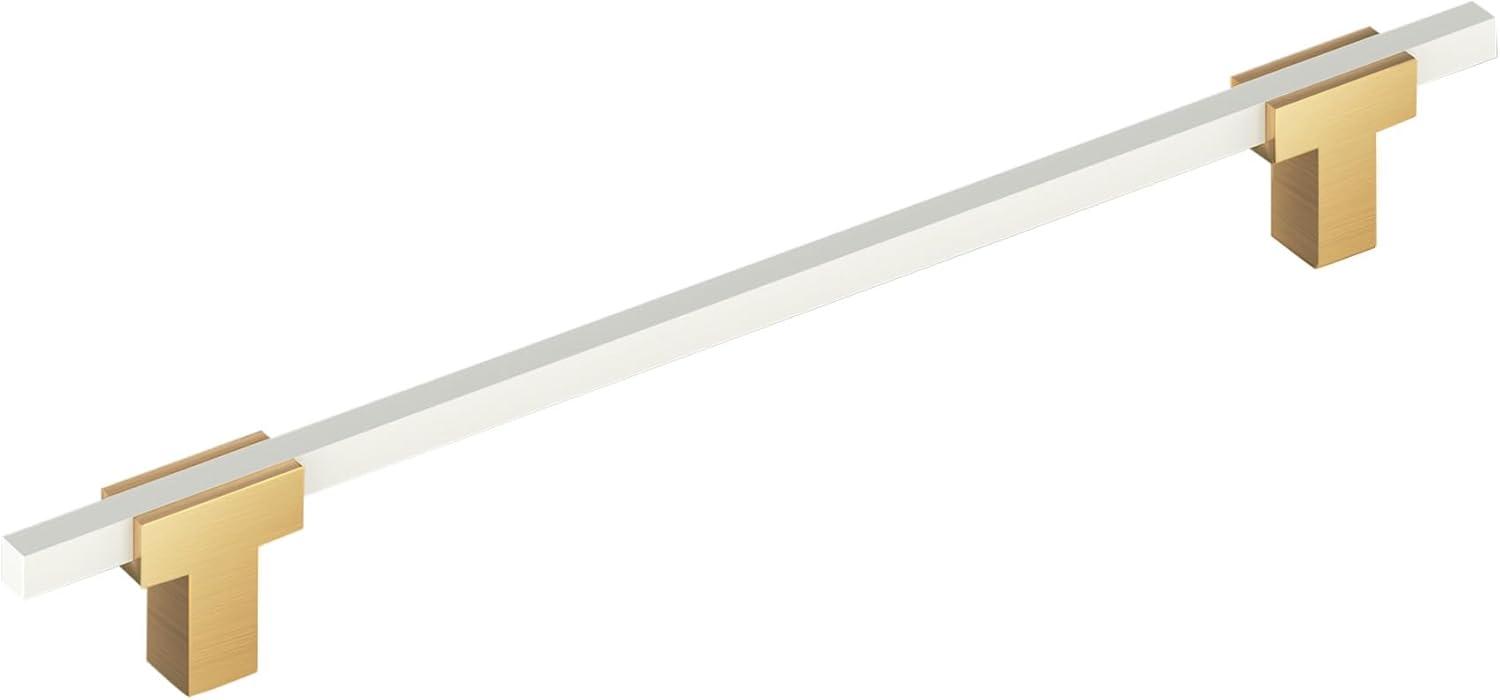 imageAmerock Cabinet Pull Polished ChromeBlack Chrome 10116 inch 256 mm Center to Center Urbanite 1 Pack Drawer Pull Drawer Handle Cabinet HardwareChampagne BronzeWhite