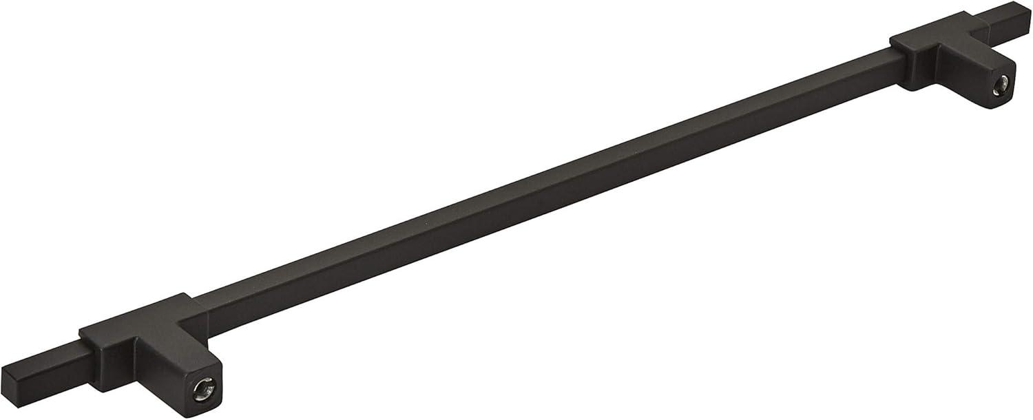 imageAmerock Cabinet Pull Polished ChromeBlack Chrome 10116 inch 256 mm Center to Center Urbanite 1 Pack Drawer Pull Drawer Handle Cabinet HardwareMatte BlackMatte Black