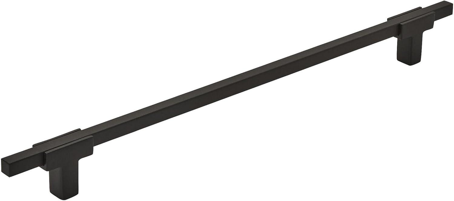 imageAmerock Cabinet Pull Polished ChromeBlack Chrome 10116 inch 256 mm Center to Center Urbanite 1 Pack Drawer Pull Drawer Handle Cabinet HardwareMatte BlackMatte Black