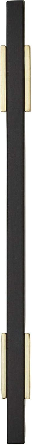 imageAmerock Cabinet Pull Polished ChromeBlack Chrome 10116 inch 256 mm Center to Center Urbanite 1 Pack Drawer Pull Drawer Handle Cabinet HardwareBrushed GoldMatte Black