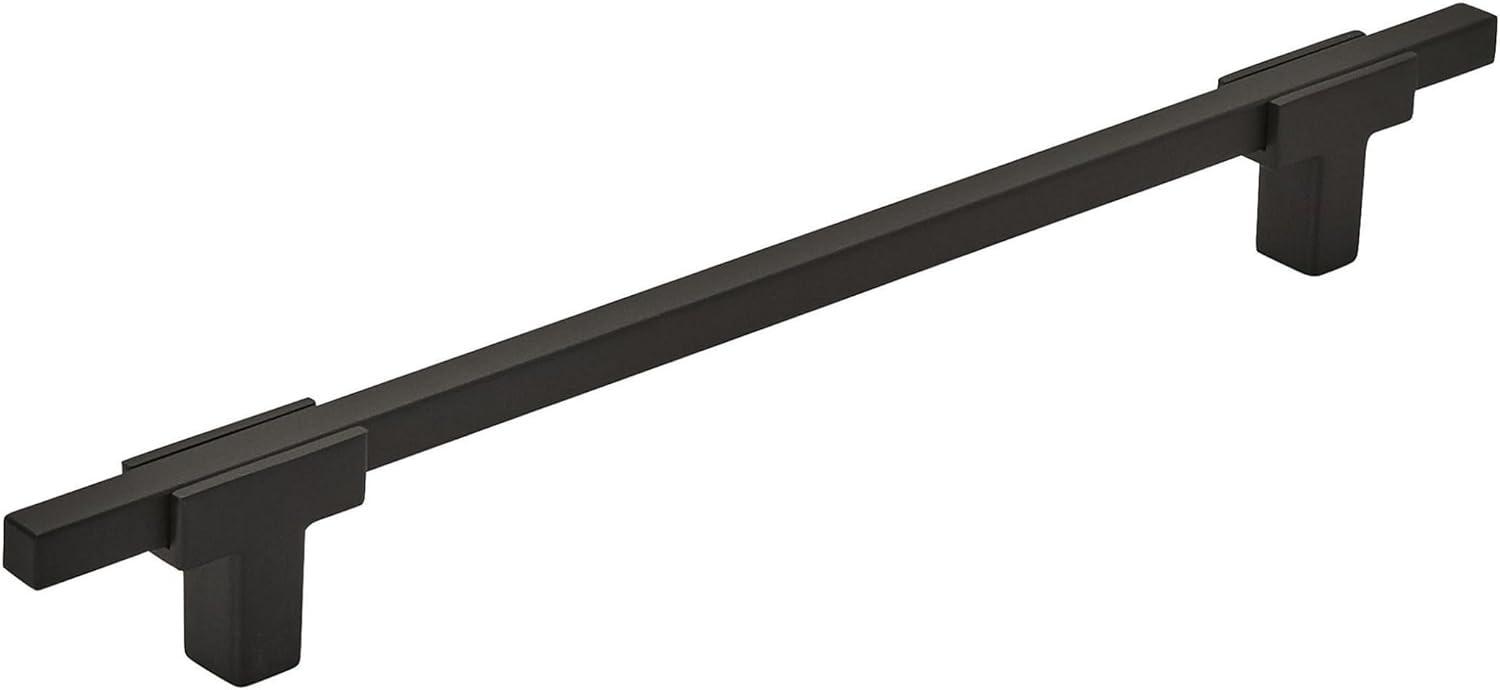 imageAmerock Cabinet Pull Polished ChromeBlack Chrome 10116 inch 256 mm Center to Center Urbanite 1 Pack Drawer Pull Drawer Handle Cabinet HardwareMatte BlackMatte Black