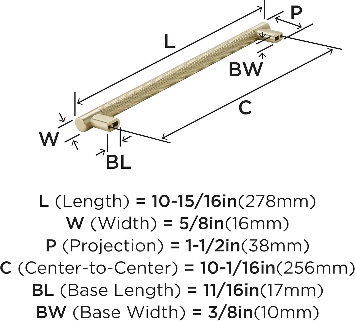 imageAmerock Kitchen Cabinet Pull Golden Champagne 6516 in 160 mm CentertoCenter Bronx 1 Pack Furniture Hardware Cabinet Handle Bathroom Drawer PullGolden Champagne