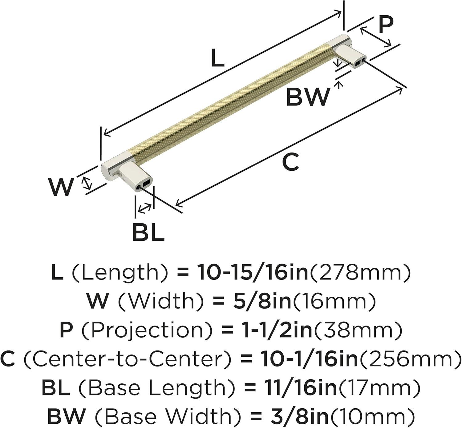 imageAmerock Kitchen Cabinet Pull Golden Champagne 6516 in 160 mm CentertoCenter Bronx 1 Pack Furniture Hardware Cabinet Handle Bathroom Drawer PullPolished NickelGolden Champagne