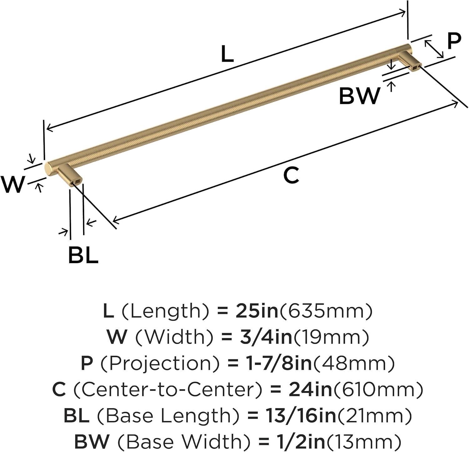 imageAmerock Kitchen Cabinet Pull Golden Champagne 6516 in 160 mm CentertoCenter Bronx 1 Pack Furniture Hardware Cabinet Handle Bathroom Drawer PullChampagne Bronze